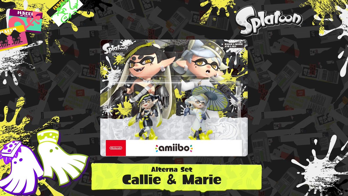 Two new #amiibo sets launch on September 5th to commemorate #Splatoon3's #GrandFestival! 👉 Side Order Set (Pearl & Marina) 👉 Alterna Set (Callie & Marie) Stay tuned for more deets!