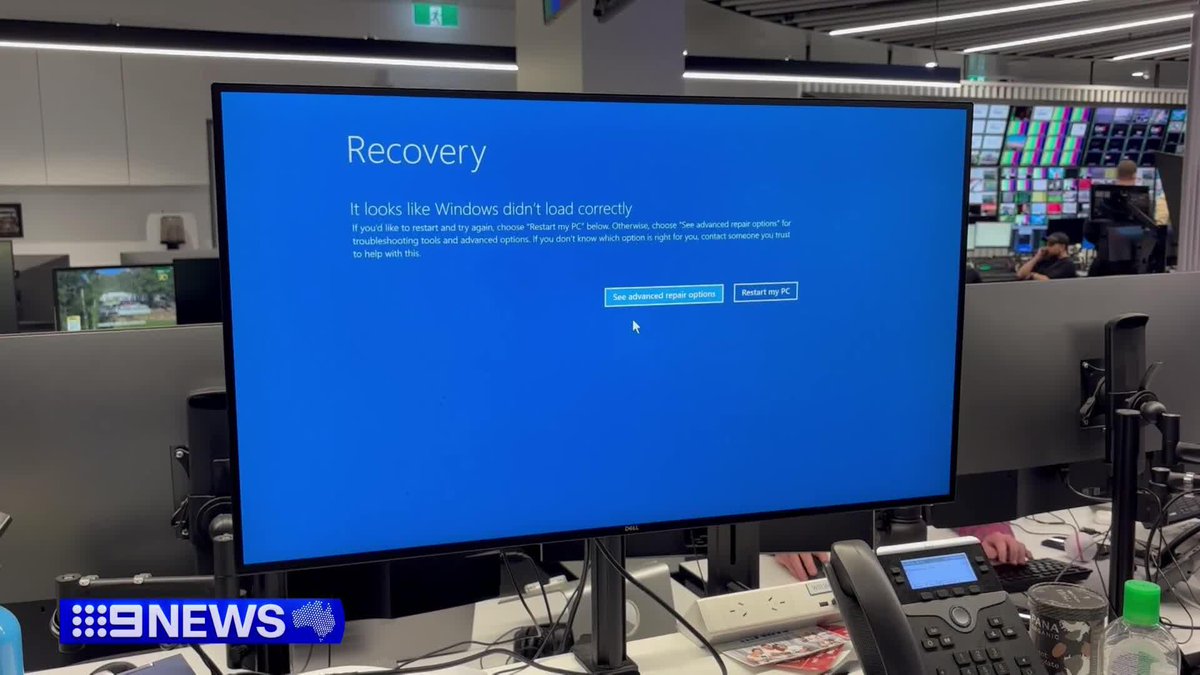 We begin tonight with an unprecedented catastrophe developing across Australia and the world, which is being labelled the biggest IT outage ever. #9News