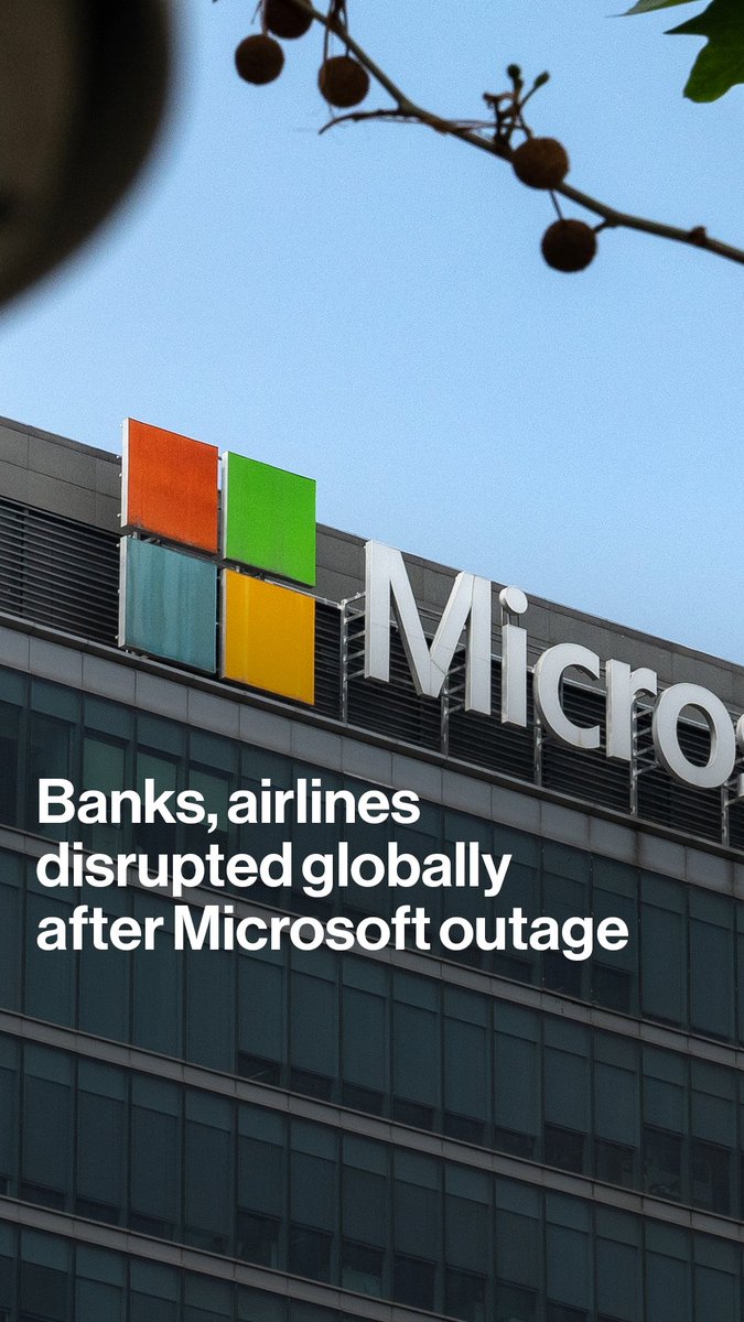 Banks and airports around the world are experiencing disruption on an unprecedented scale as Microsoft reports widespread computer outages Latest updates: