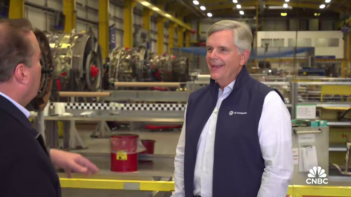 $GE CEO Larry Culp discusses the state of the global aerospace market, supply chain issues and Boeing: