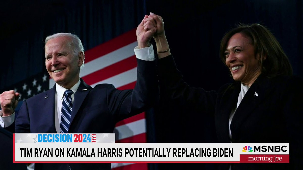 "It's clear, I think you make Kamala Harris the nominee... She is ready to rock and roll. I don't know what we're waiting for here. Let's get her in the game." — Tim Ryan calls for Kamala Harris to replace Biden on the Democratic ticket