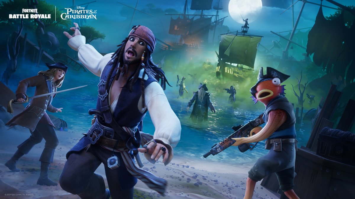 First teaser for Pirates of the Caribbean arriving in Fortnite. Now available today.