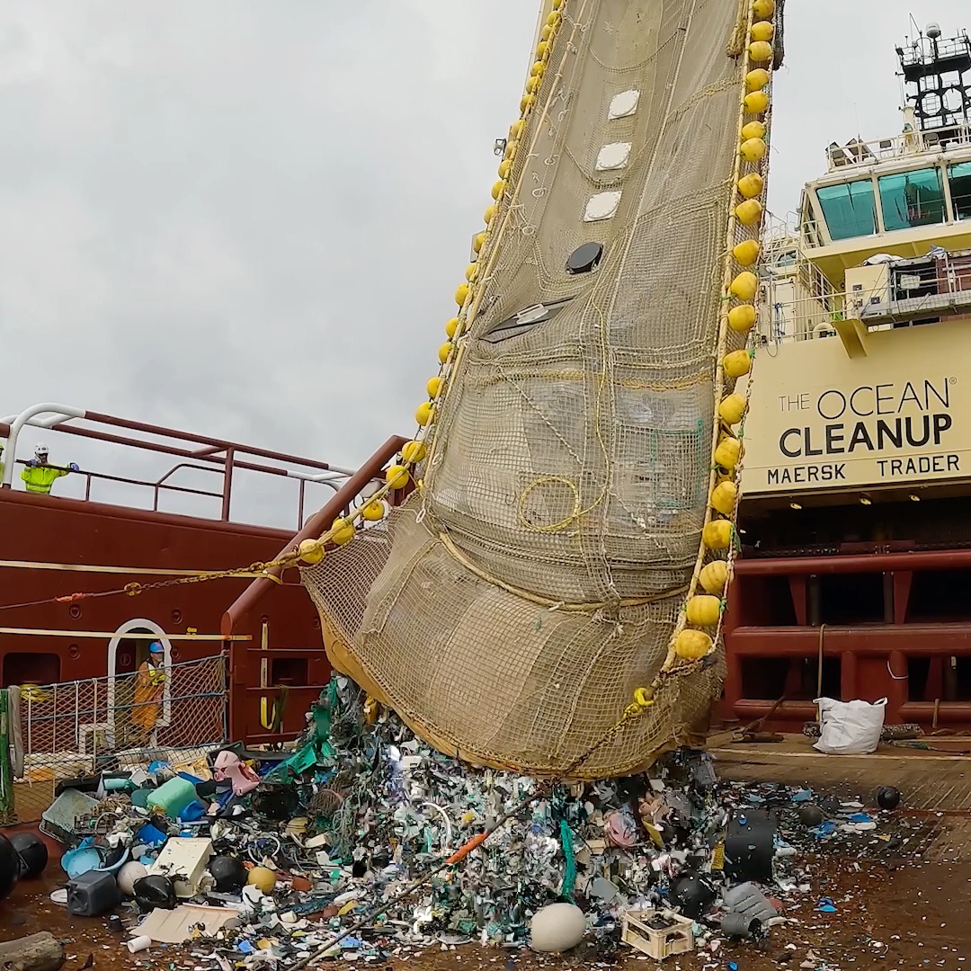 One more step towards a cleaner ocean - another 10,336 kg of trash extracted from the Great Pacific Garbage Patch.
