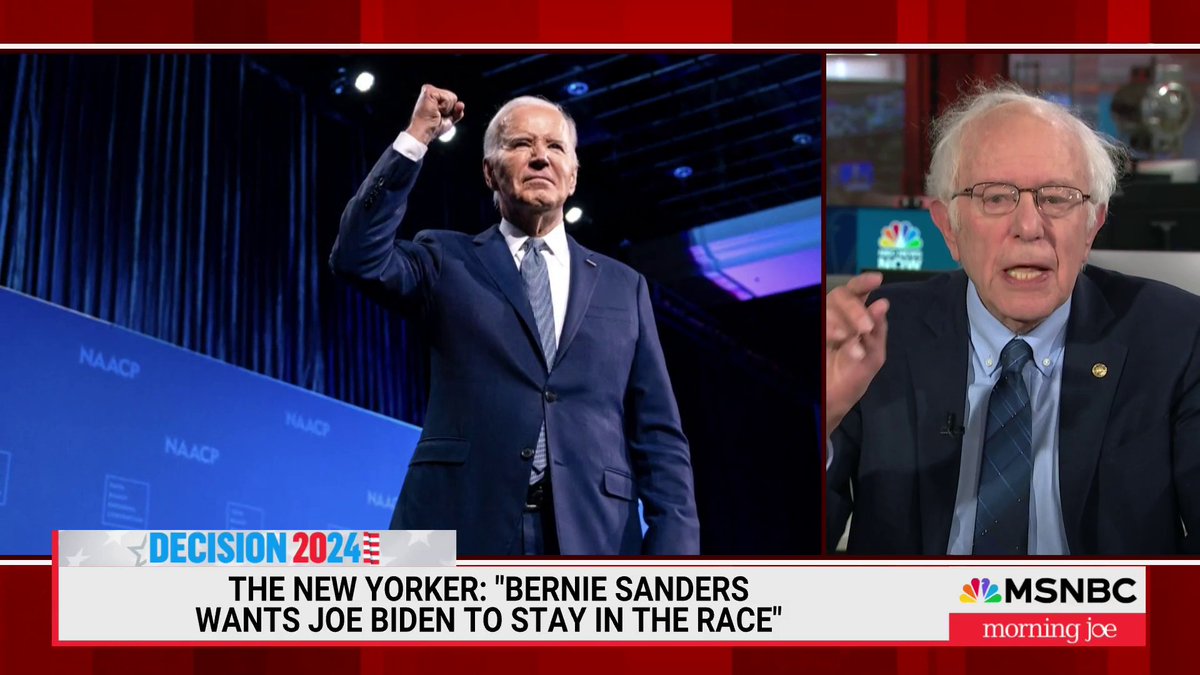 "Maybe if we start focusing on [Biden's] record, start focusing on what he is trying to do — not only is he going to win, I think he has a chance to win in a big way. Because working class people in this country are hurting." — Sen. Bernie Sanders on Biden's re-election campaign