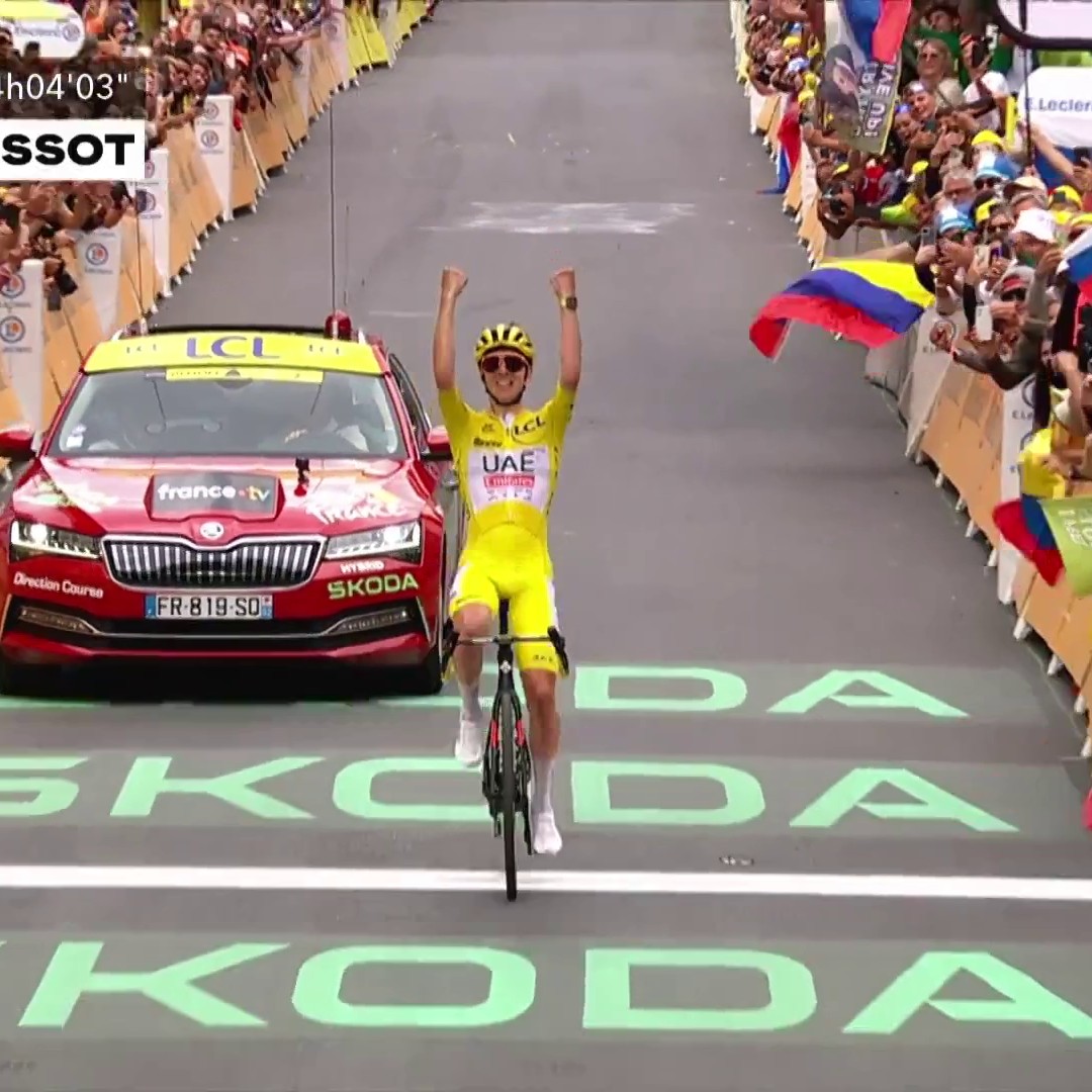 Tadej Pogacar annihilates the Tour de France to win another stage of this year’s Tour and gets one step closer to winning his third Tour de France 🇫🇷