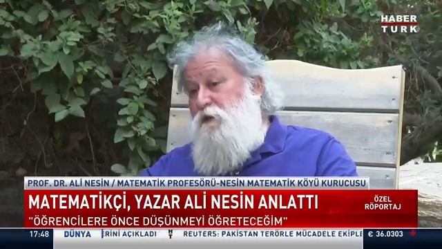 Son hayalim dediği projesini açıkladı... Matematik öğretmek için neden bir köy kurdu? Matematikçi ve Yazar Prof. Dr. Ali Nesin #ÖzelRöportaj'da didem arvas'a anlattı.