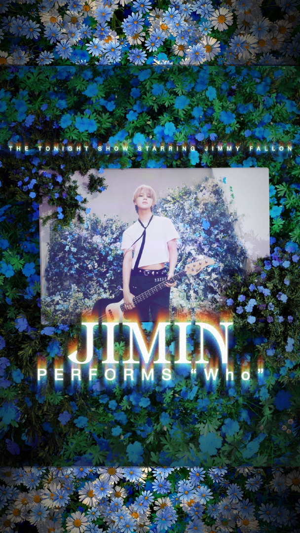 .BTS_official's #Jimin returns to #FallonTonight to perform “Who” Monday at 11:35/10:35c on NBC Entertainment! 🪻 #JiminOnFallon