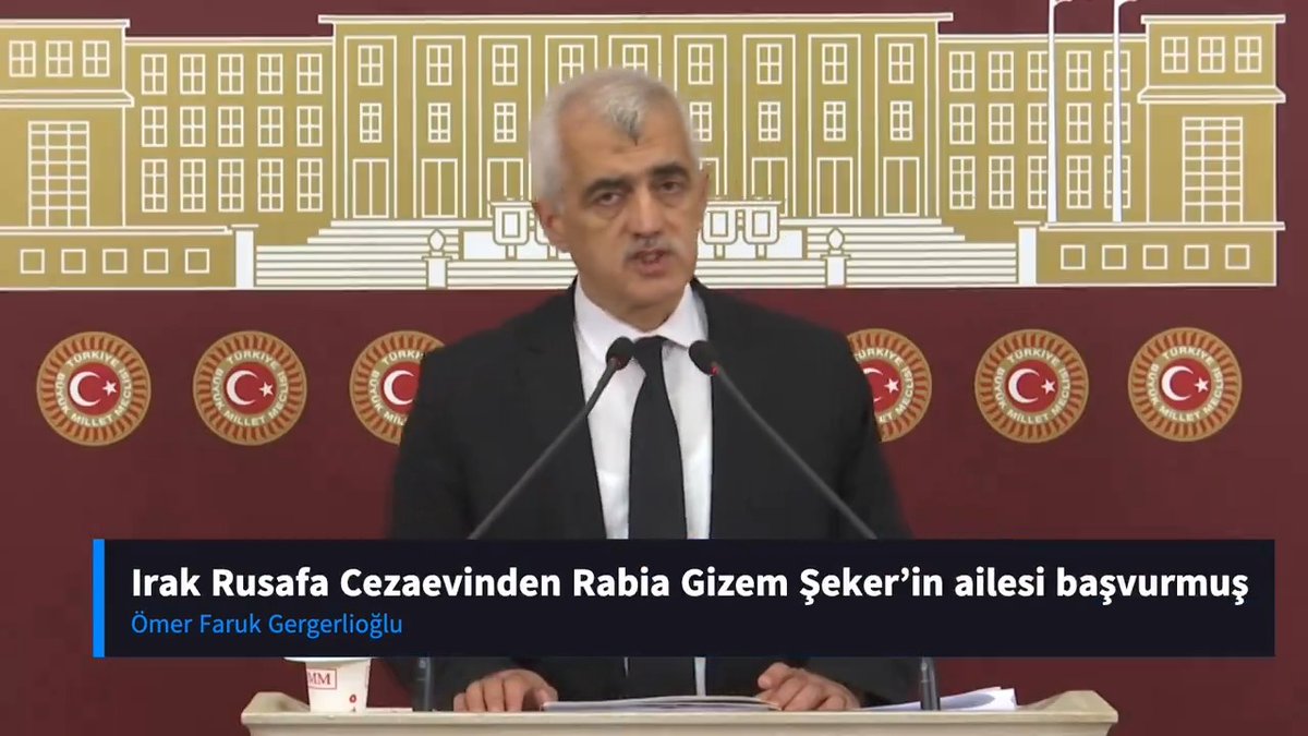Rusafa Cezaevi; önceki basın toplantılarımda çok yoğun gündeme getirdim, bu hafta da gündeme getiriyorum. Çok başvuru var, büyük bir dram var. T.C. Dışişleri Bakanlığı