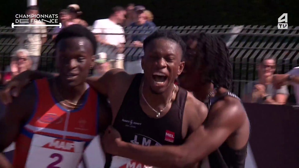 🔥 ALERTE ! Changement de dimension à Albi ! 🌪️ 🥇 Jeff Erius (Lille Métropole Athlétisme) est sacré champion de France U23 du 100 m en 9️⃣''9️⃣8️⃣ (+1.8) ! 🤯 Troisième meilleur performeur français de l'histoire ! 💻 Suivez les #CFAthlé en DIRECT sur