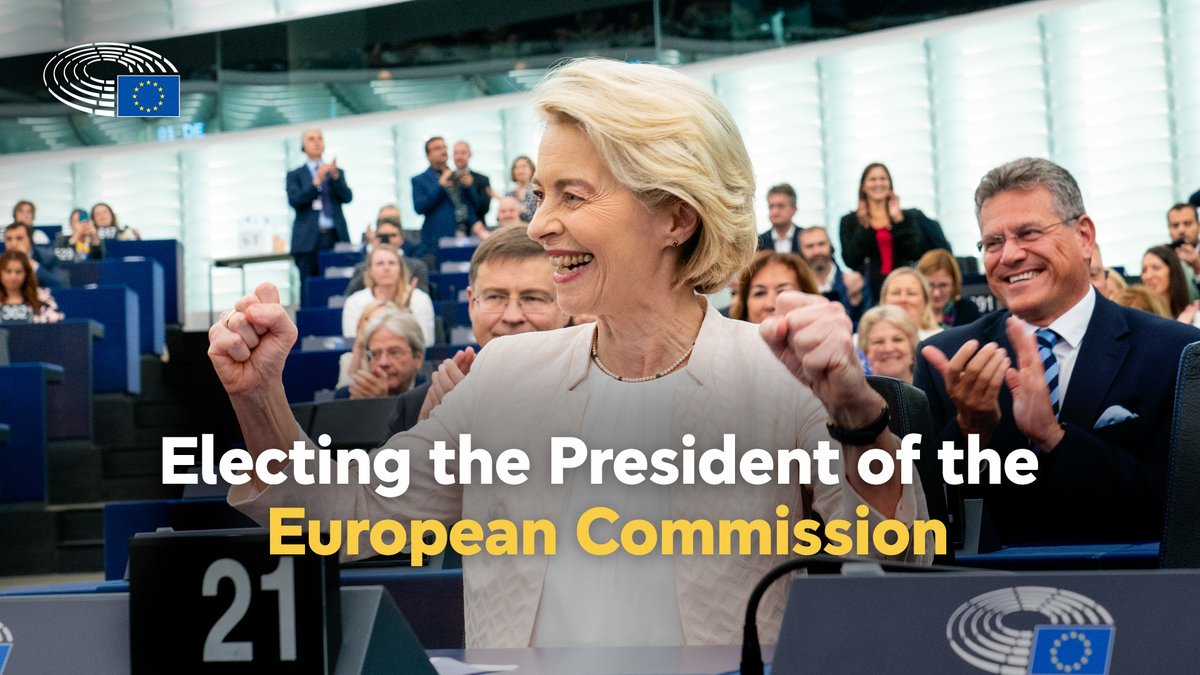 Ursula von der Leyen was re-elected for another five-year term as President of the European Commission. Watch the video to find out more about her election ↓