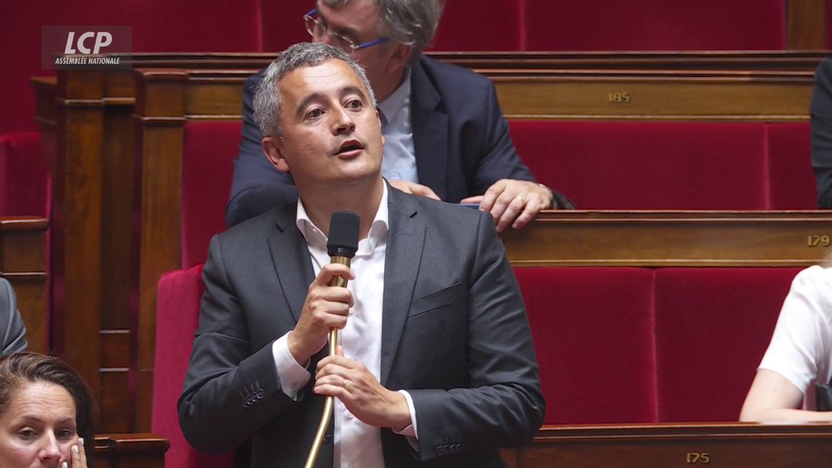 🇫🇷🗳️ "Je propose que les LFI étant élus avec les voix du RN, ils pourraient au moins leur serrer la main désormais", ironise Gérald Darmanin. #DirectAN