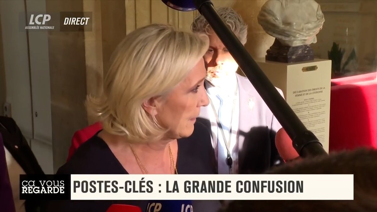 Il faut que chaque force politique soit représentée au sein du bureau de l'Assemblée nationale en fonction du poids politique qu'elle représente. Nous avons fait 11 millions de voix, nous sommes le premier groupe de l'Assemblée nationale, il faut que nous y soyons présents.
