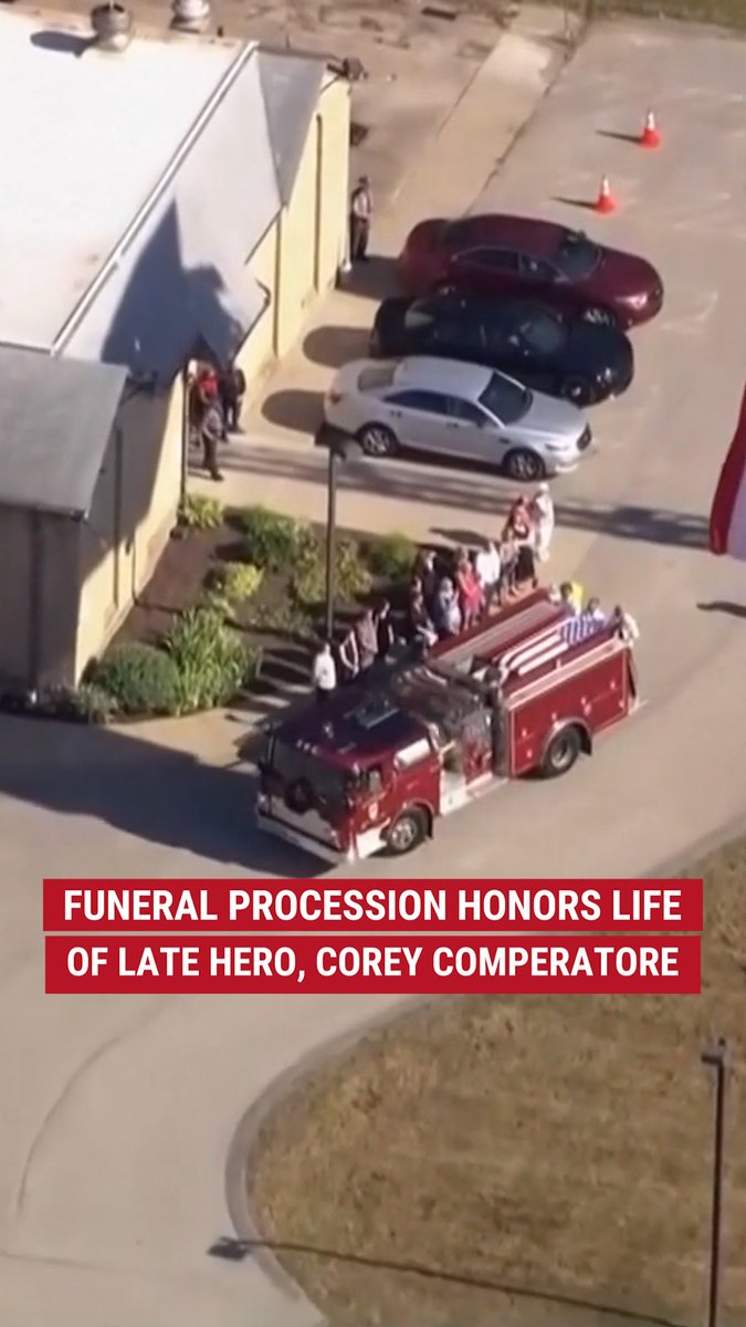 Funeral procession for Corey Comperatore shows hundreds turn out to honor the life of the late hero killed at the Trump rally.