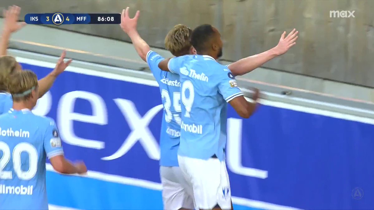 Nils Zätterström får till en drömträff, 4-3 till MFF! 🚀 📲 Se IK Sirius - Malmö FF på Max