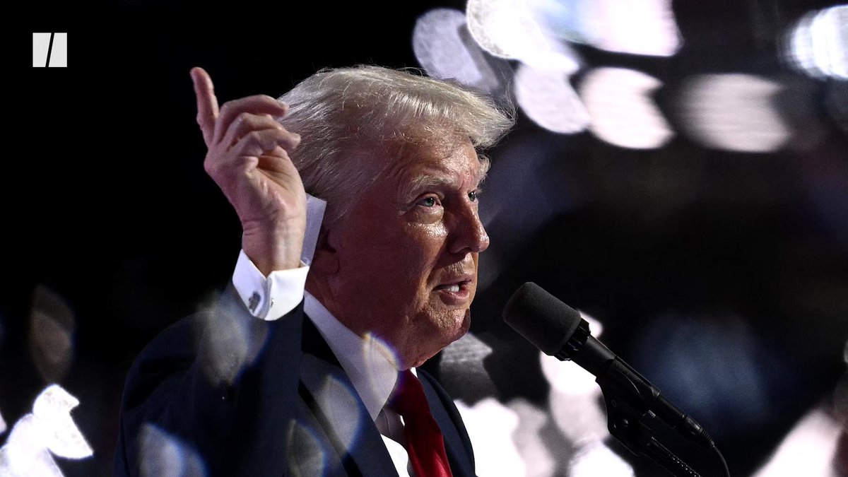 As he accepted the Republican nomination for president, Donald Trump called for unity before proceeding to bash Democrats and Joe Biden.