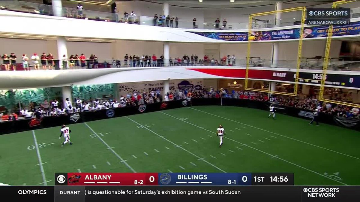 Arena Football League’s Championship is being played inside the American Dream shopping mall and it’s quite the spectacle
