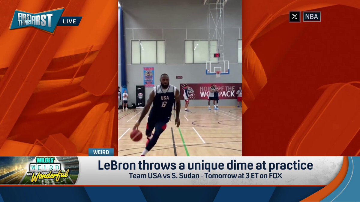 "That almost makes me want to say, 'Eh, GOAT.'" Chris Broussard on LeBron James’ pass off the wall 👀 (via First Things First)