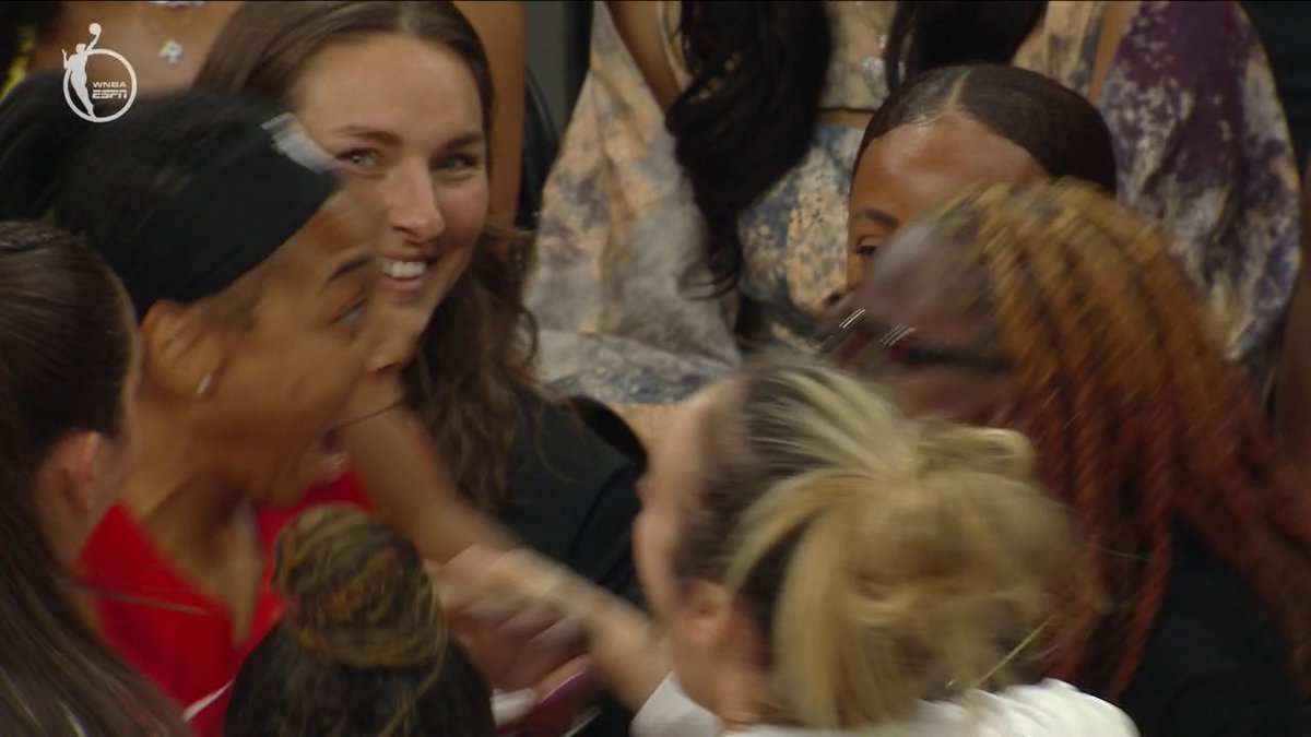 Allisha Gray's reaction after winning the Starry 3-PT Shooting Contest 😅👏