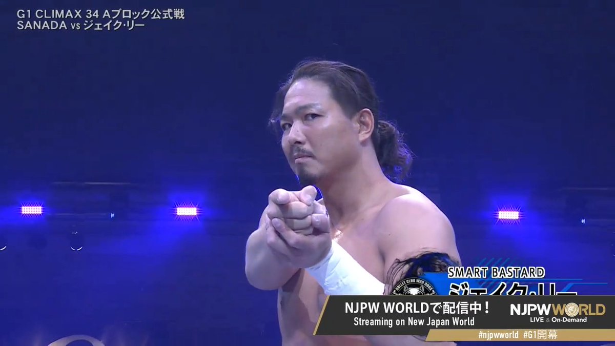"SMART BASTARD" Jake Lee Sign up Now &amp; Stay tuned to #njpw #njpwworld #G1開幕