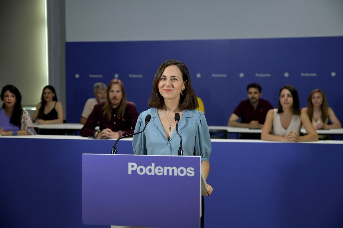 "No hay más que escuchar las declaraciones de ayer de Isabel Rodríguez ayer en Málaga para saber que el PSOE es lo que siempre ha sido: Débil y servil con los poderosos, y duro con quienes sirven". 🎥 Ione Belarra en el Consejo Ciudadano Estatal.