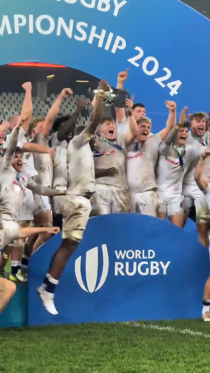 The moment England U20 Men lifted the #WorldRugbyU20s trophy 🏆