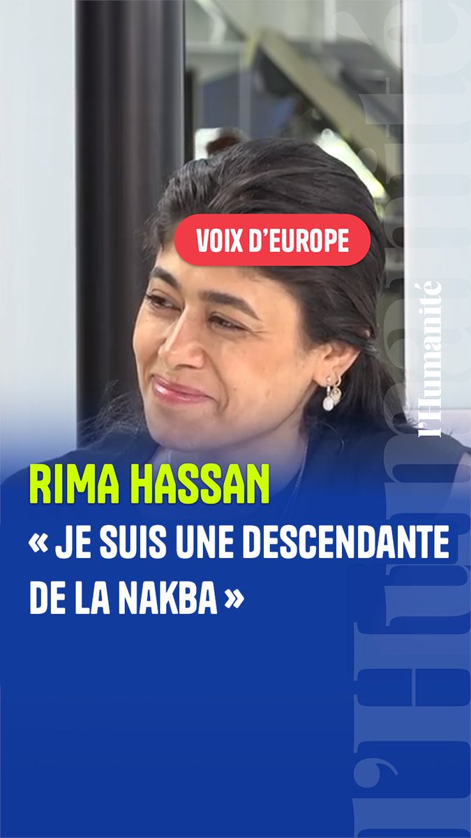Rima Hassan (Rima Hassan) : "Quand on est à cinq générations plus tard et que j'arrive au Parlement européen pour rappeler cette dimension historique de la souffrance du peuple palestinien, ça dérange parce que moi, je ne suis pas là pour dire que ça a commencé le 7 octobre"