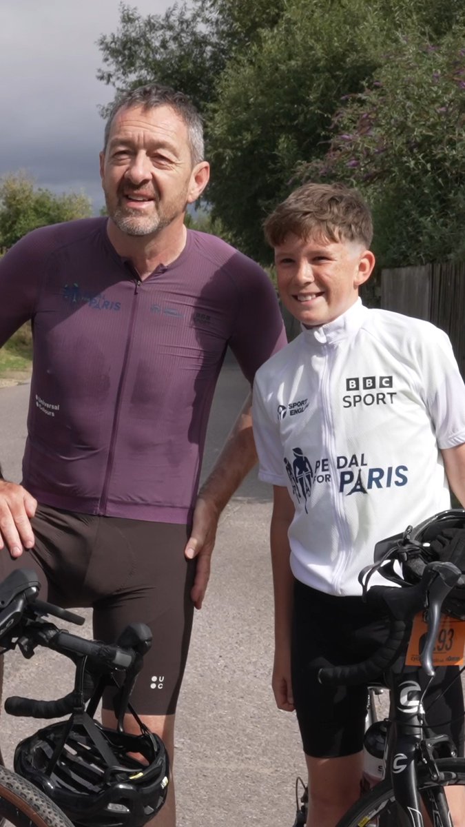Dexter 🤝 Chris Boardman CBE The young Sport in Mind member has joined #PedalForParis, as he also gears up for his own cycle to the French capital next month. He's hoping his own journey will showcase his resilience but also inspire others.