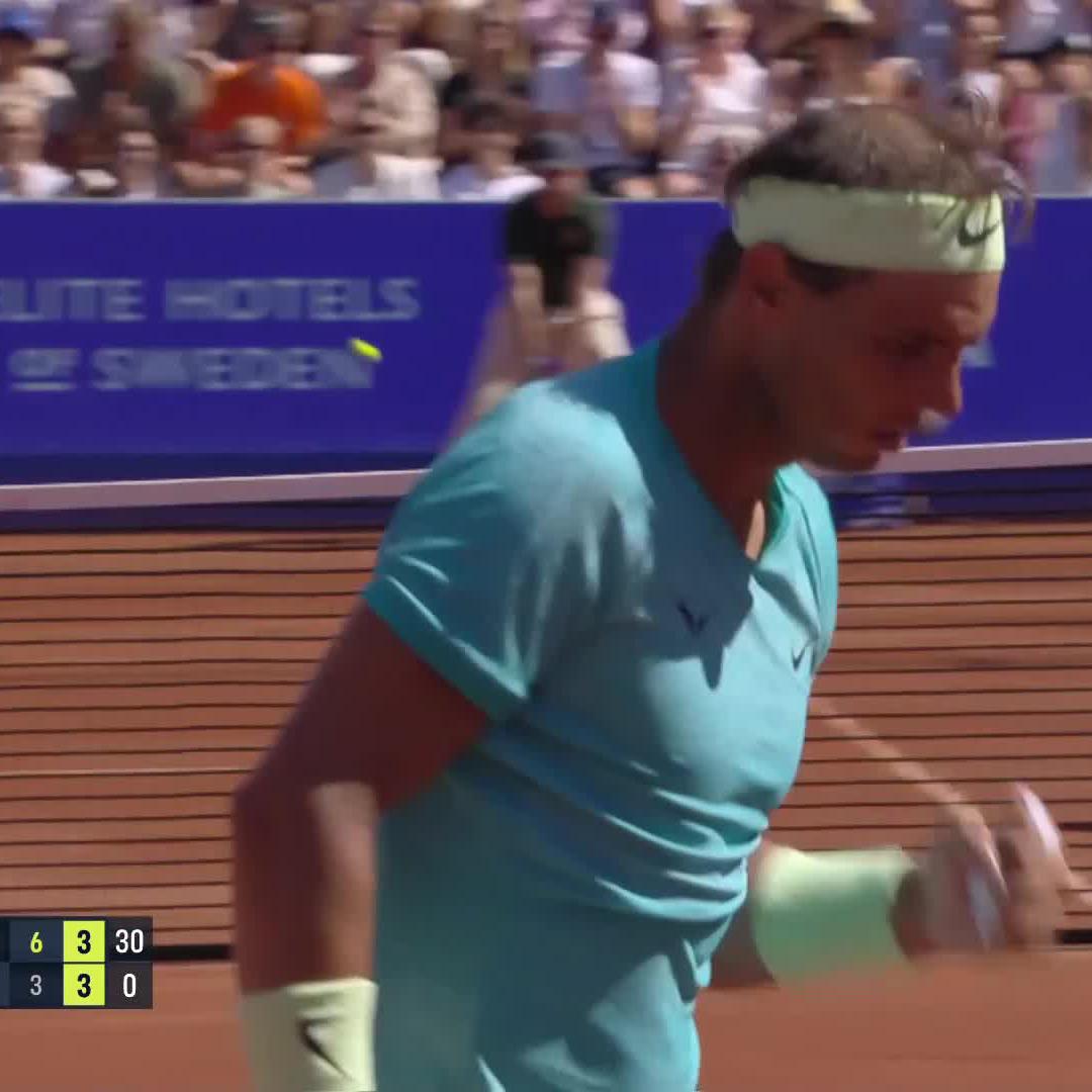 A master at work 🖌 Rafa Nadal #NordeaOpen