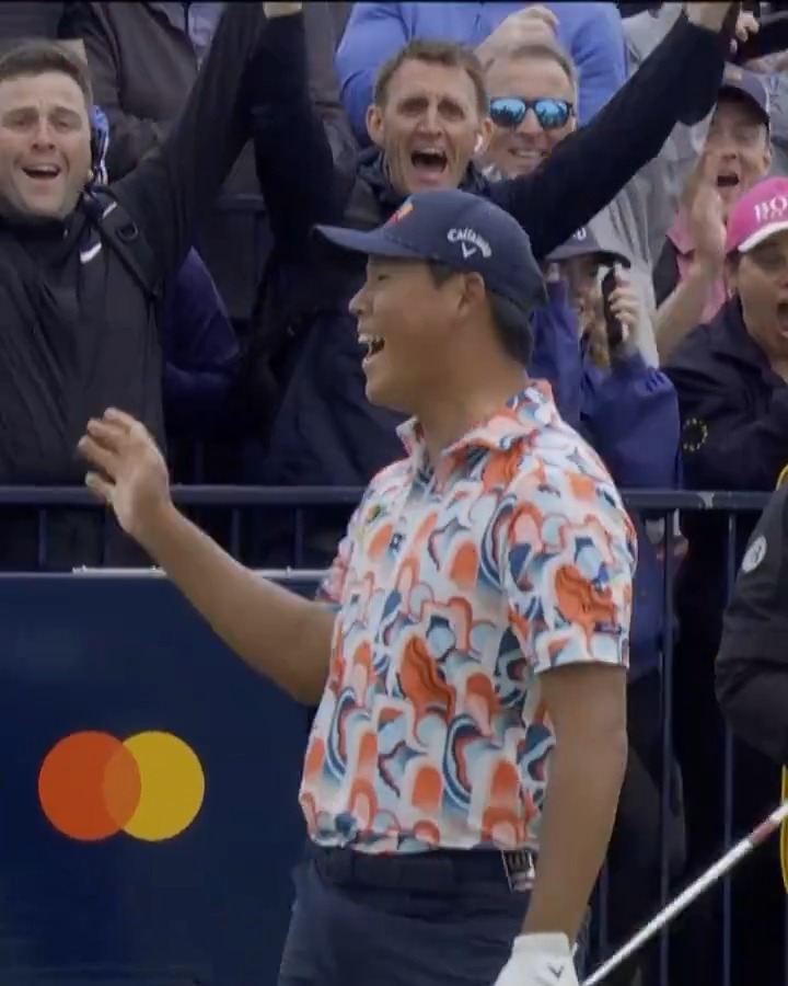 SI WOO KIM HOLE-IN-ONE 🤯 The first EVER ace on No. 17 The Open held at Royal Troon. 📺 Watch live now: @NBC