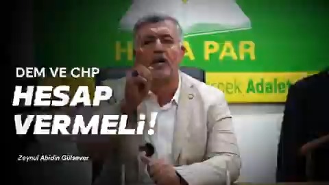 DEM ve CHP hesap vermeli!