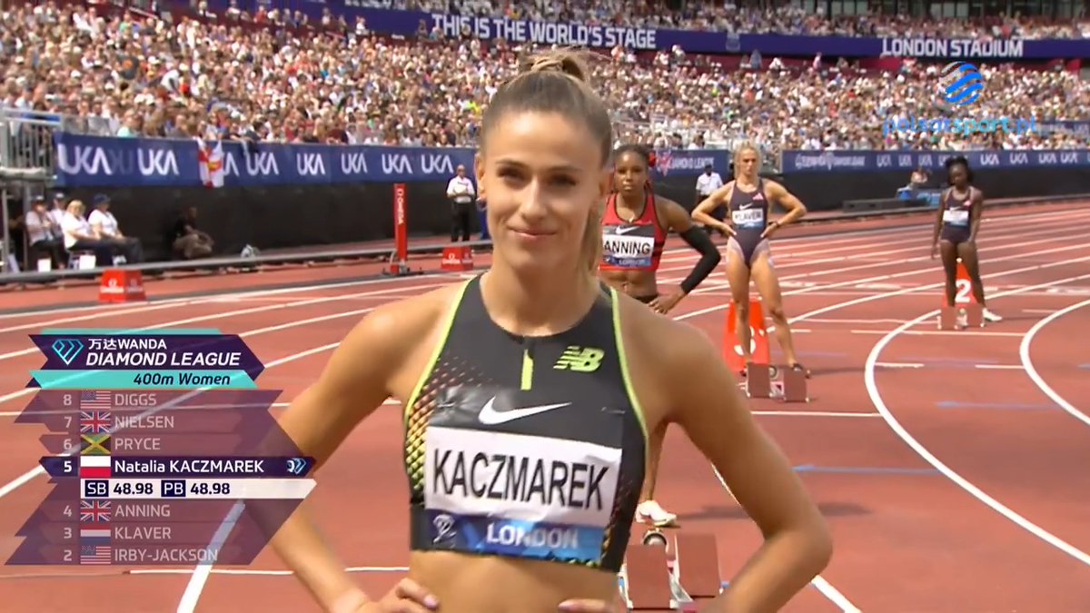 ⚡⚡⚡ W taki sposób 𝐍𝐚𝐭𝐚𝐥𝐢𝐚 𝐊𝐚𝐜𝐳𝐦𝐚𝐫𝐞𝐤 ustanowiła nowy rekord Polski w biegu na 400 m 🤩🔥