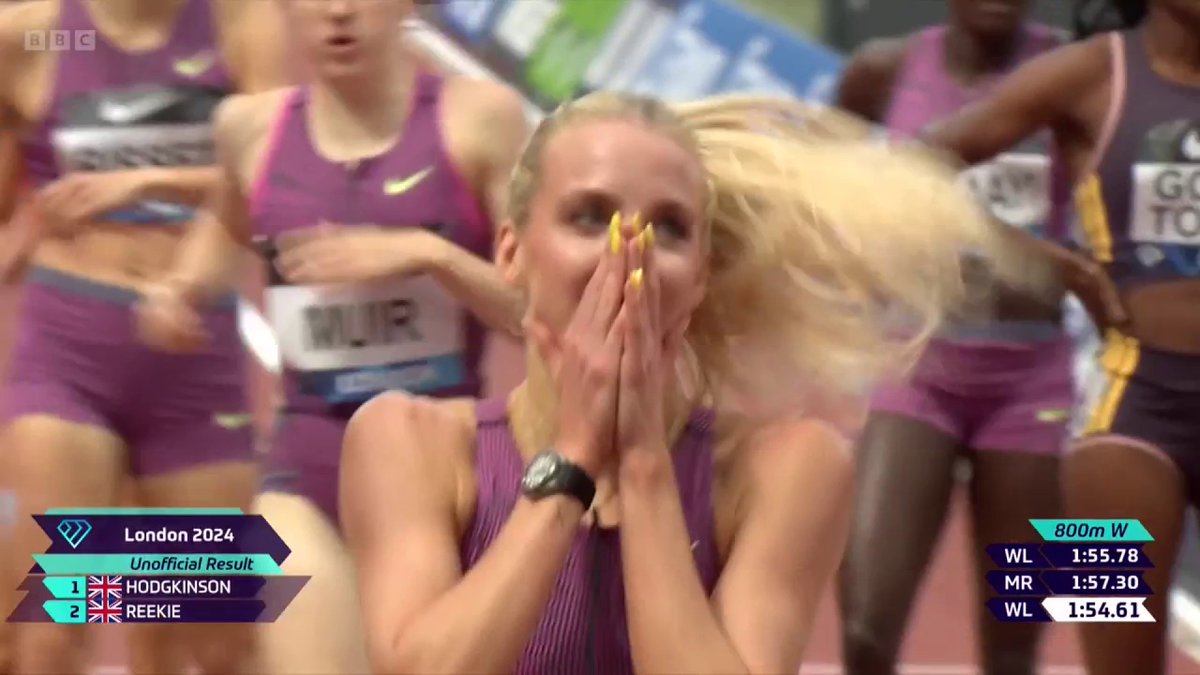 SHE IS SPECIAL ⭐️ KnH runs 1:54.61 to set a new National Record and World Lead 🫶 #Paris2024 ⏳ #LondonDL | #WhereItStarts