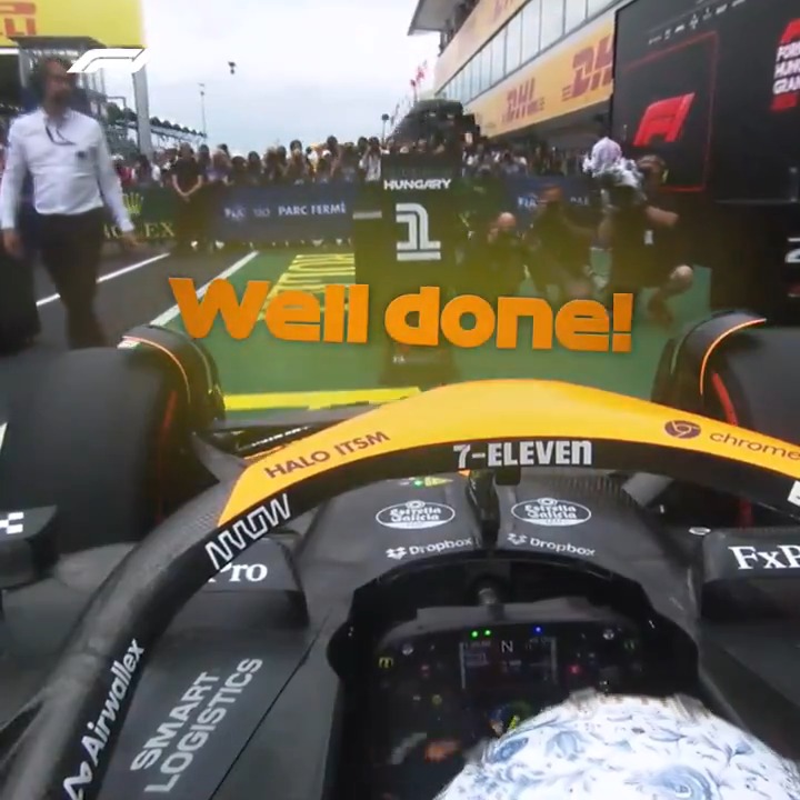 He got one shot at pole... and he absolutely smashed it! 👏 Lando Norris is a Formula 1 pole-sitter for a third time 🧡 #F1 #HungarianGP