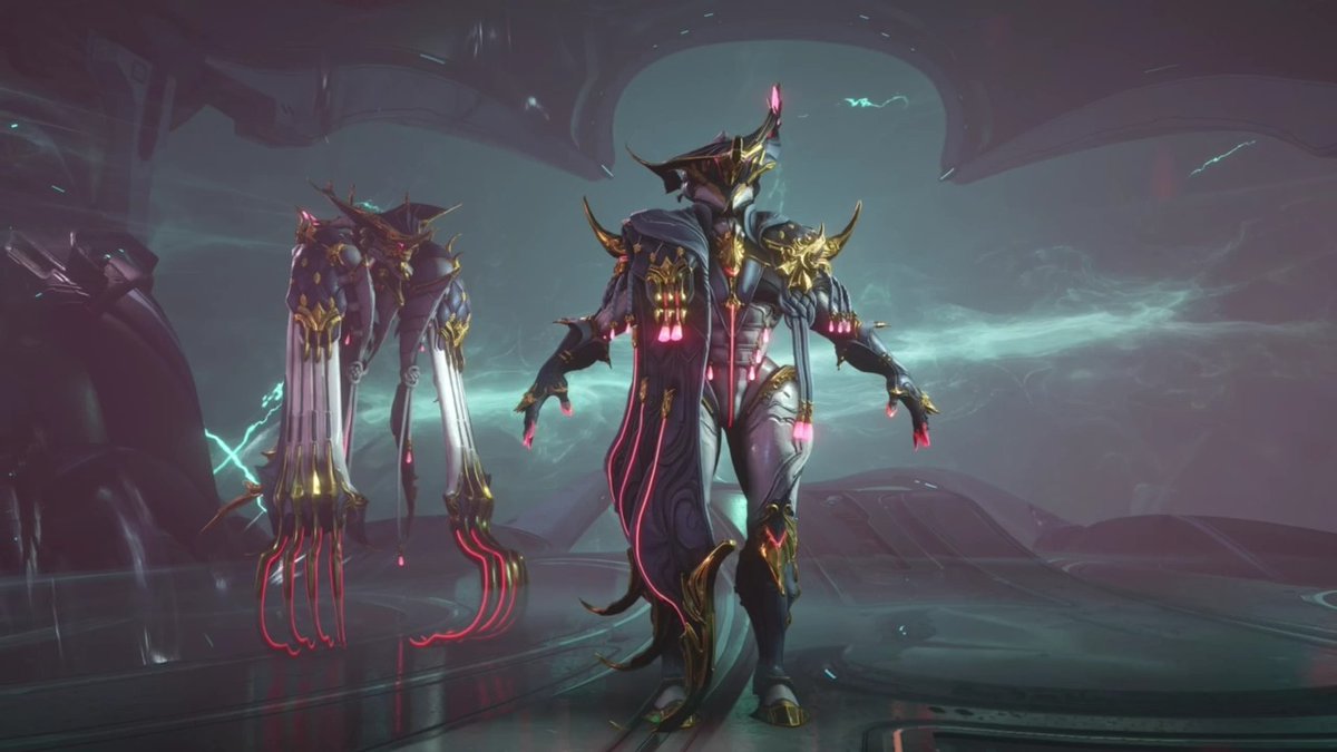 The grim helmsman rises from the Void once again, this time clad in the gilded power of Orokin opulence. Here’s Sevagoth Prime and his Exalted Shadow from the #TennoCon 2024 Art of #Warframe panel! Learn even more about him tonight at TennoLive.