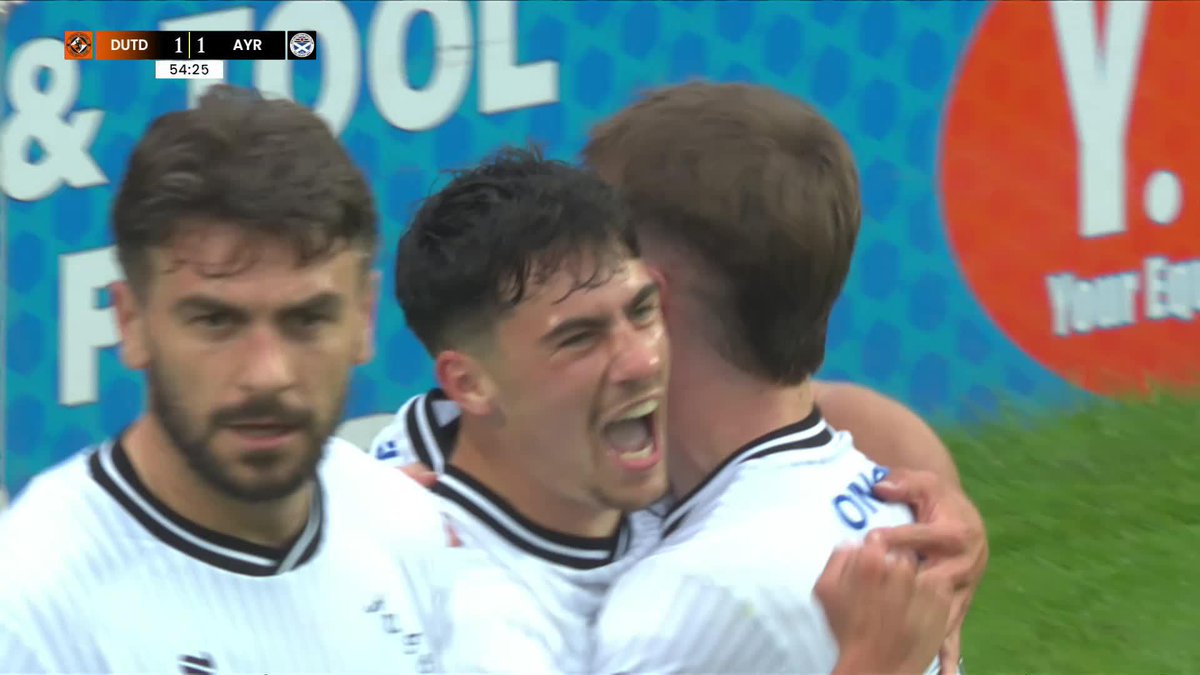Fantastic Ayr United goal! 🏁 Marco Rus with a great run and finish after some brilliant play by Anton Dowds 👏 #PremierSportsCup | SPFL
