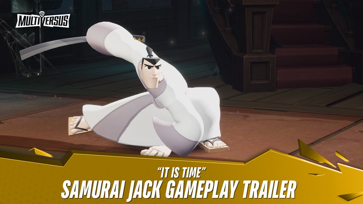 Past, present, future, MultiVersus. Gotta get back, back to the past. Samurai Jack. #MultiVersus