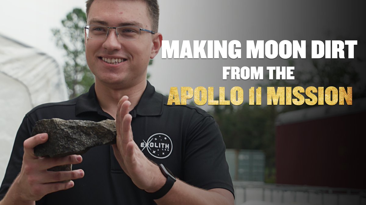 Today is #InternationalMoonDay, and the 55th anniversary of the Apollo 11 moon landing 🌕 To celebrate, here's a look at UCF's Exolith Lab and Space Resource Technologies, which create high-fidelity regolith simulants based on samples collected from this historic space event 🚀