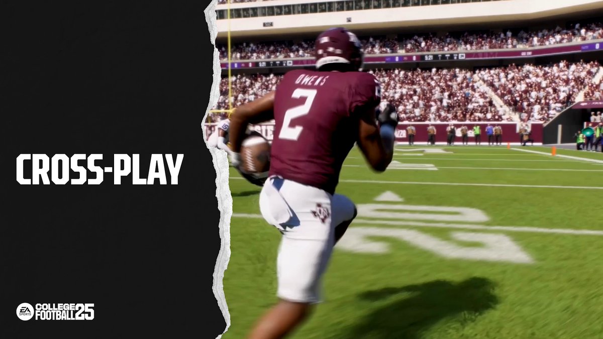 Ready to compete with your friends in College Football 25? Turn on cross-play to match with players across Xbox and PlayStation®. Here's how it works 👇