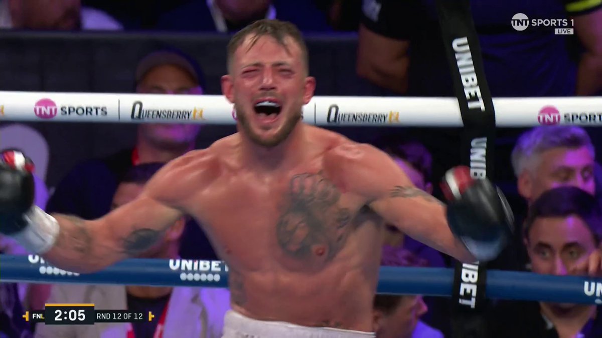 AND THE NEW 💥 Brad Pauls 🥊 unleashes on Nathan Heaney &amp; is your new British Middleweight champion! #Magnificent7 | #HeaneyPauls2