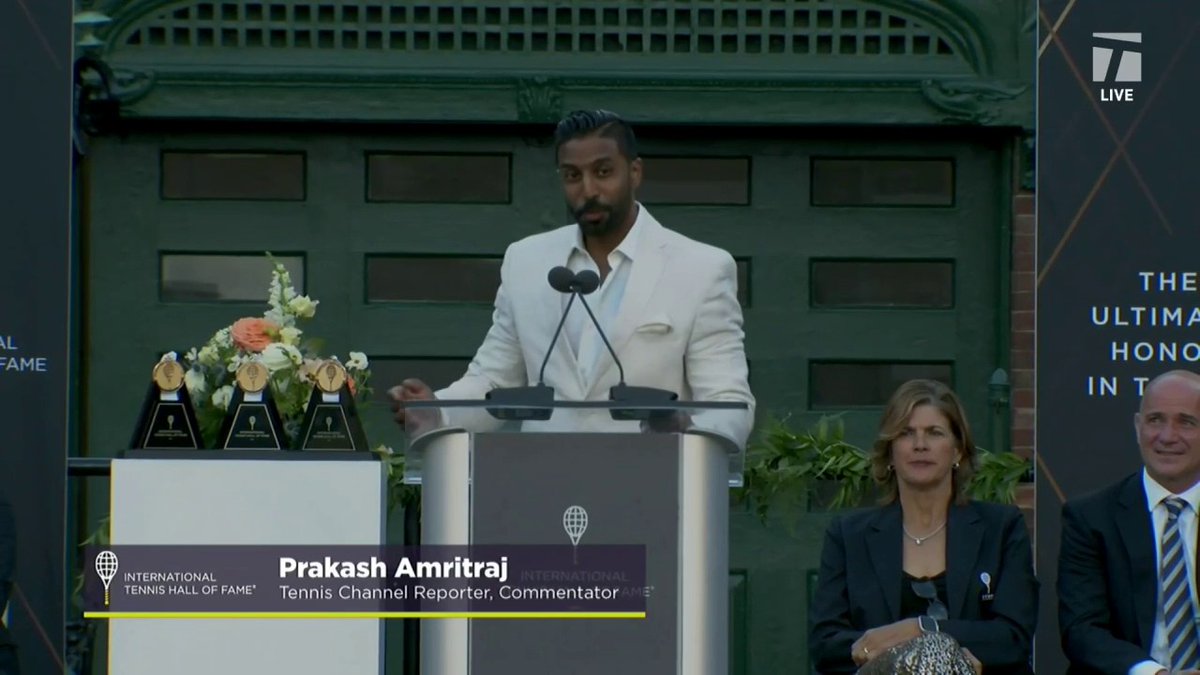 Prakash Amritraj presenting his father, Vijay Amritraj, a 2024 International Tennis Hall of Fame Inductee 🫶 Prakash Amritraj | Vijay Amritraj