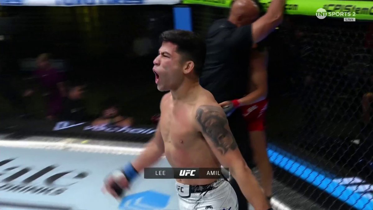 HYDER IS A PROBLEM! 🔥🔥🔥 Hyder Amil just finished JeongYeong Lee! #UFCVegas94 | LIVE on TNT Sports &amp; discovery+