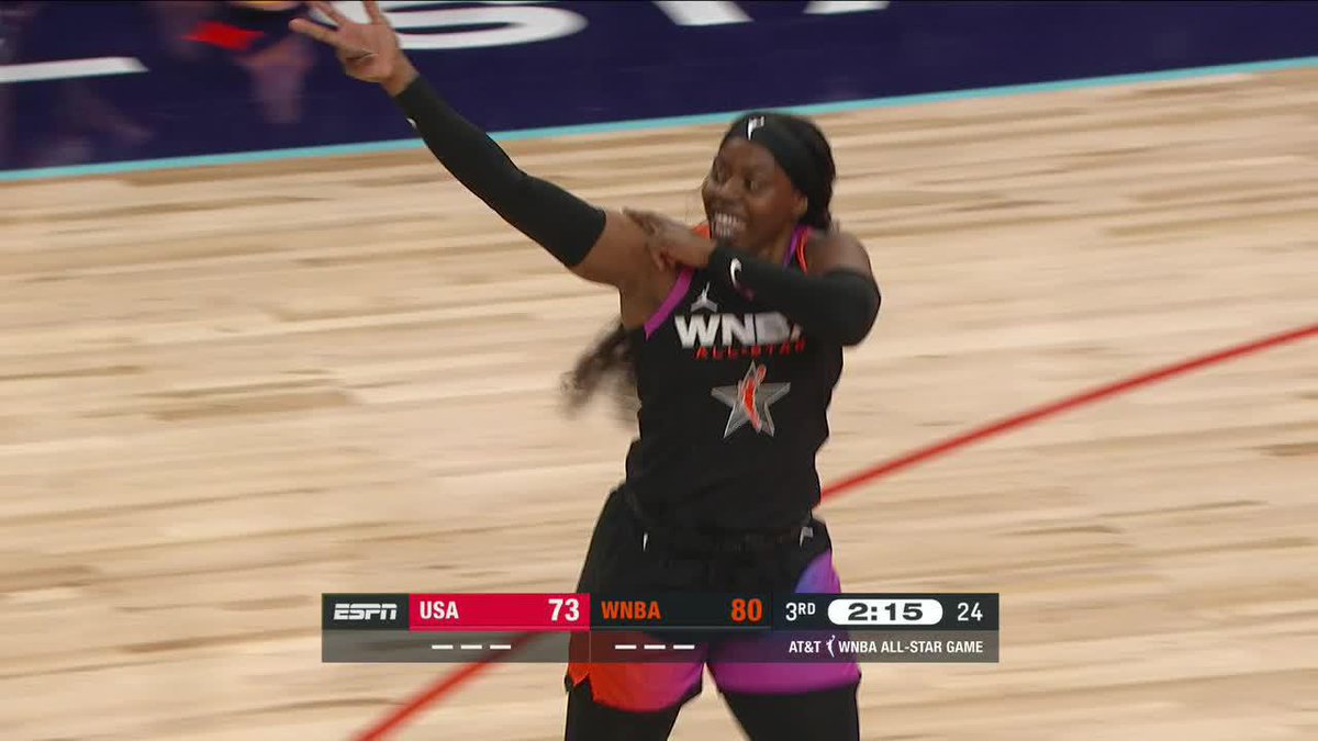 ARIKE ON A HEATER IN PHOENIX 🔥 #WNBAAllStar