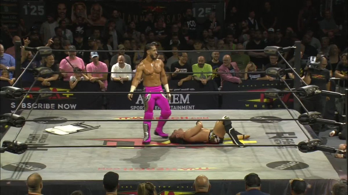 .Mustafa Ali just brought out Earl Hebner! WATCH #TNASlammiversary NOW on TNA+: