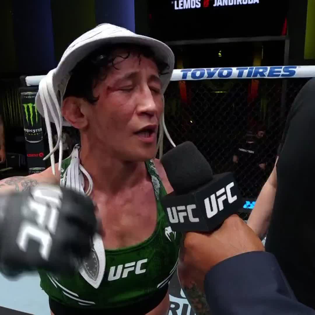 Feeling good after that performance 🎶 Virna Jandiroba | #UFCVegas94