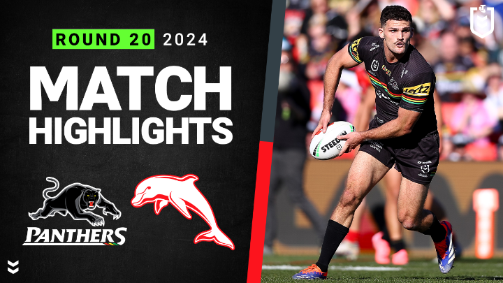 Match Highlights 🎥 - #NRLPanthersDolphins Panthers halfback Nathan Cleary has produced a stunning two-point field goal to secure a miraculous golden-point victory over the Dolphins in his return from a hamstring injury.