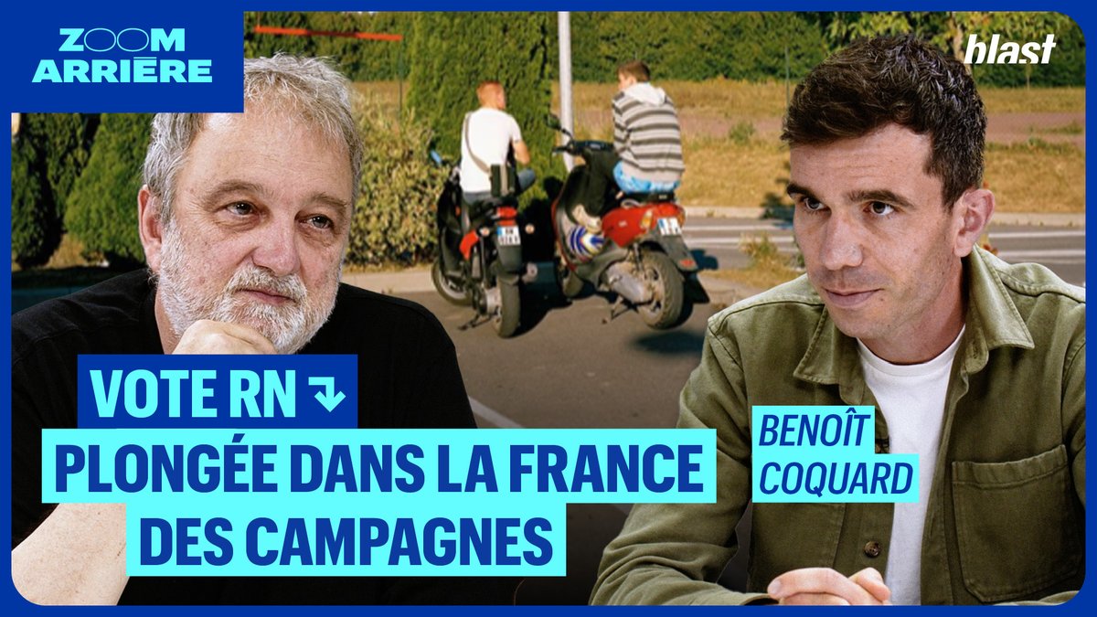 Vote RN : plongée dans la France des campagnes ➡️ Dans "Ceux qui restent" (Éditions La Découverte), le sociologue Benoît Coquard éclaire, d’une lumière douce mais précise, les zones d’ombre de la France des campagnes. Un entretien de Denis Robert.