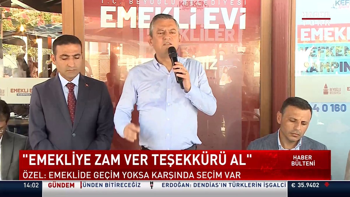 "En düşük emekli maaşını asgari ücret yapsın." CHP Genel Başkanı Özel: Emeklide geçim yoksa senin karşında seçim var.