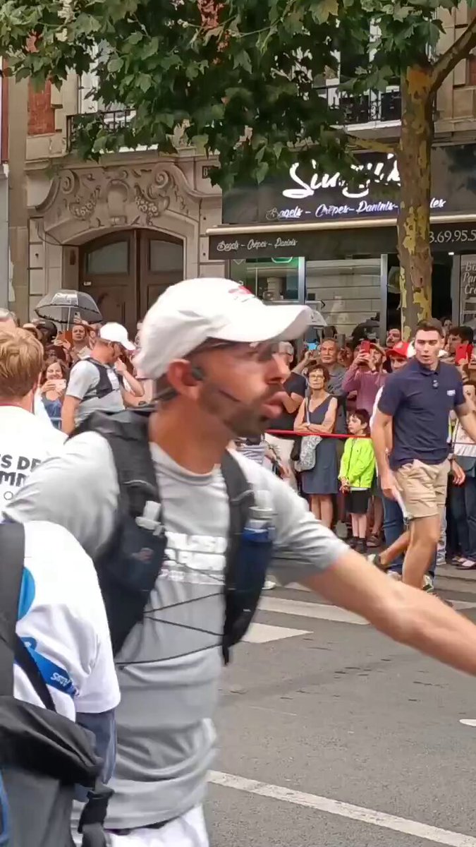 AFP photographer Chrisتينا Assi today carrying the Olympic flame in Vincennes, France, in honor of “journalists killed on duty”. Assi was severely injured in #Lebanon on 13 October by an Israel Defense Forces strike that also killed Reuters photographer Issam Abdallah - عصام العبدالله &amp; injured others #OlympicGames