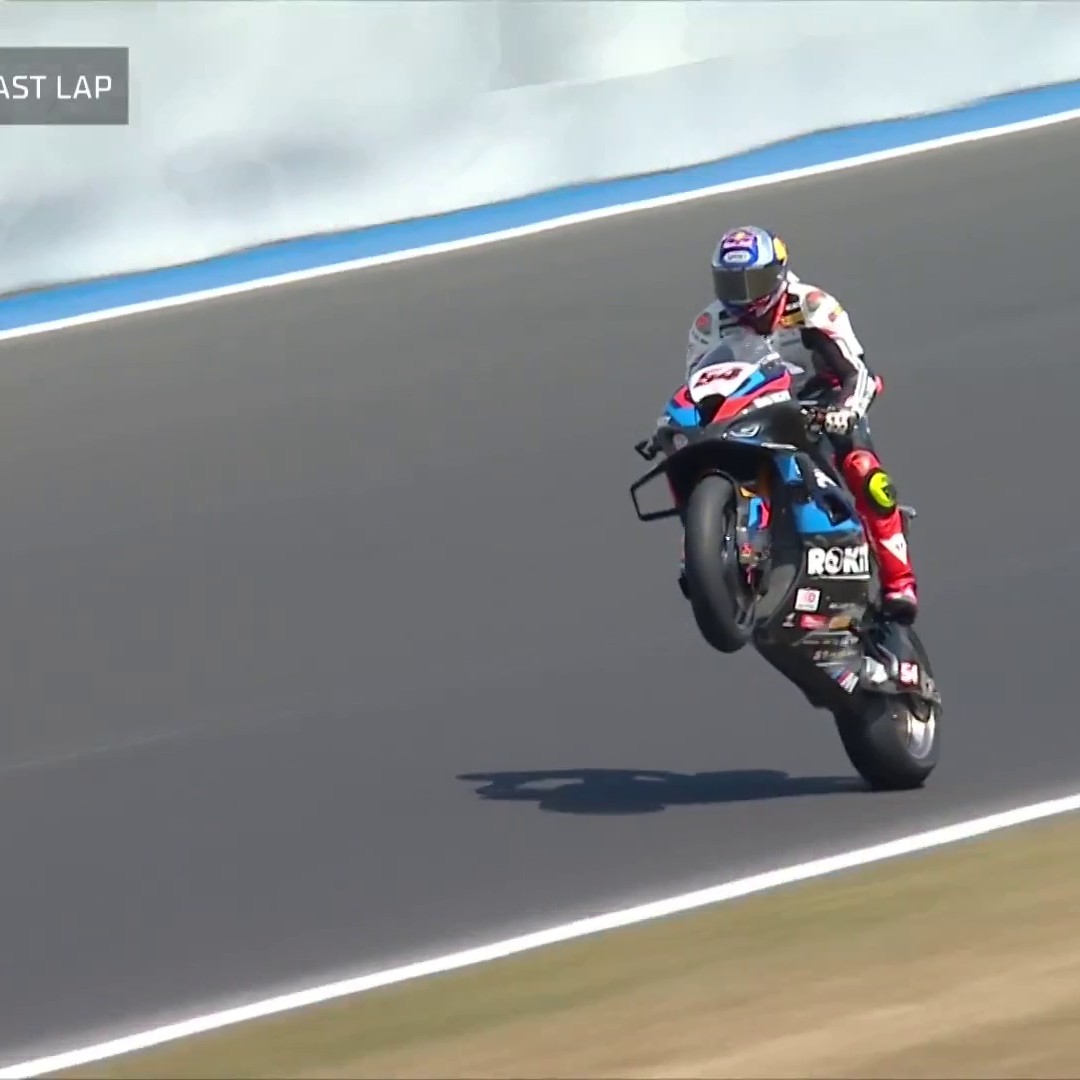 "Utter, utter, DOMINATION" 💪 Toprak Razgatlıoğlu has claimed his 🔟th consecutive win 🏍️🤯 #CzechWorldSBK 🇨🇿