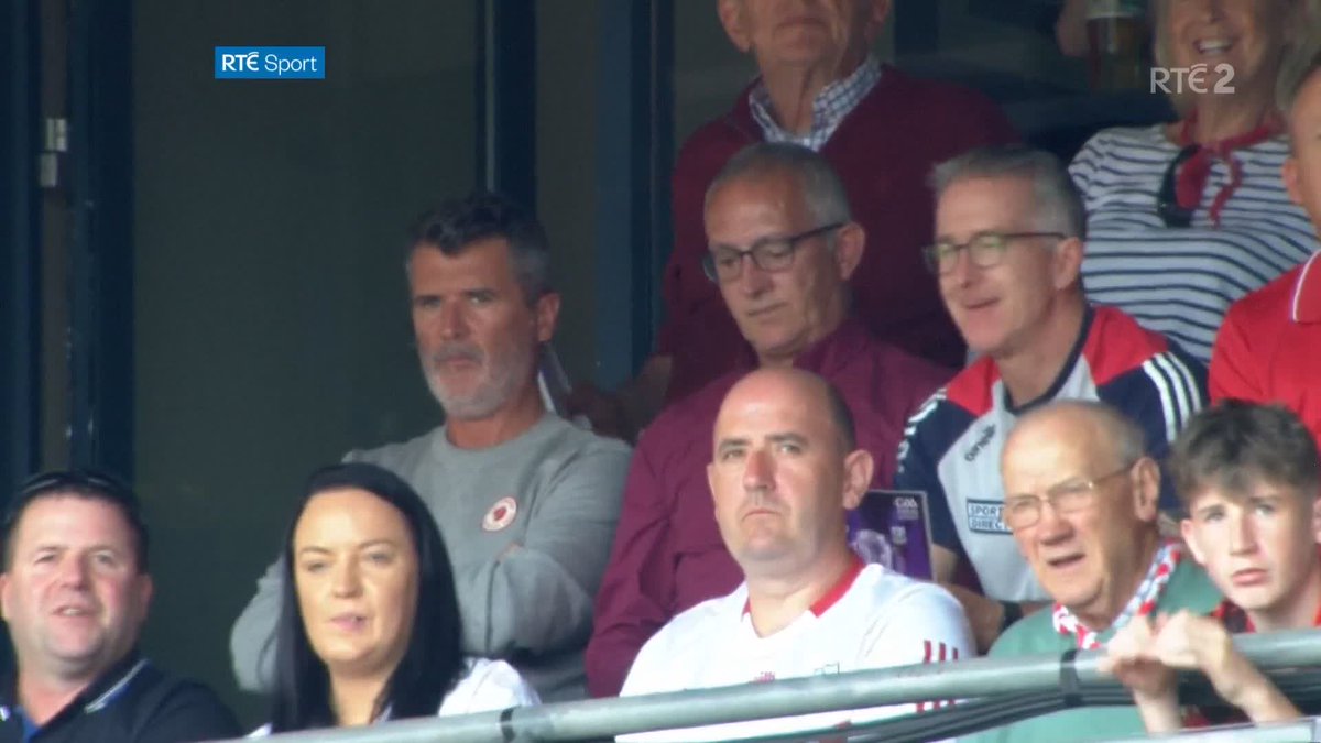 Roy Keane's pissed off reaction to being shown on the big screen at Croke Park was just the best.